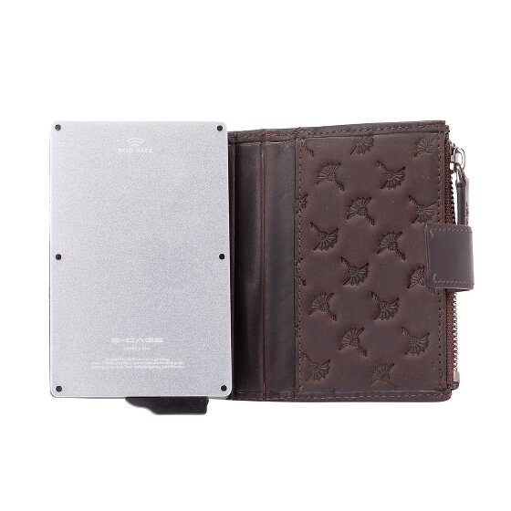 Joop! cerratano Porte-monnaie Protection RFID Cuir véritable 10.5 cm