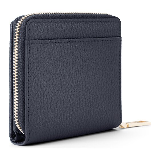 Lazarotti Porte-monnaie « Bologna » en cuir, taille moyenne, fermeture à glissière sur tout le pourtour, 10 cm