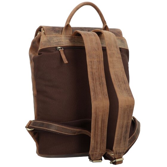 Greenburry Vintage Daypack Cuir 40 cm Compartiment pour ordinateur portable