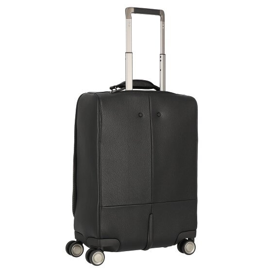 Piquadro Modus Special 4 roues Valise cabine Cuir véritable 59 cm
