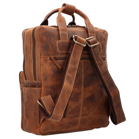 Greenburry Sac à dos Vintage en cuir 38 cm pour ordinateur portable