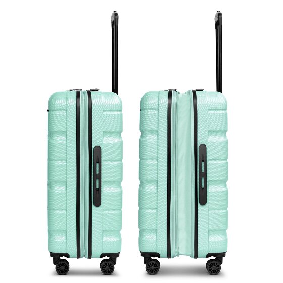 Franky Munich 4.0 Set de valises à 4 roulettes 3 pièces avec soufflet extensible