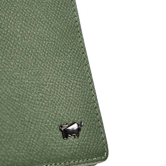 Braun Büffel Robin Étui pour cartes de crédit Protection RFID Cuir véritable 8 cm