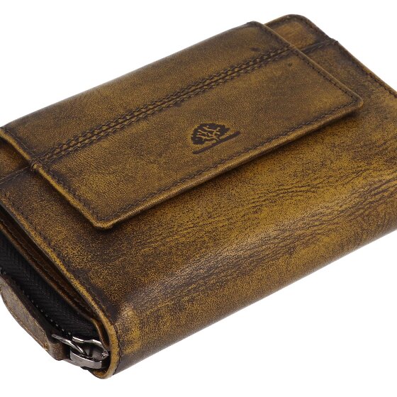 Greenburry Destressed Porte-monnaie Protection RFID Cuir 13.5 cm