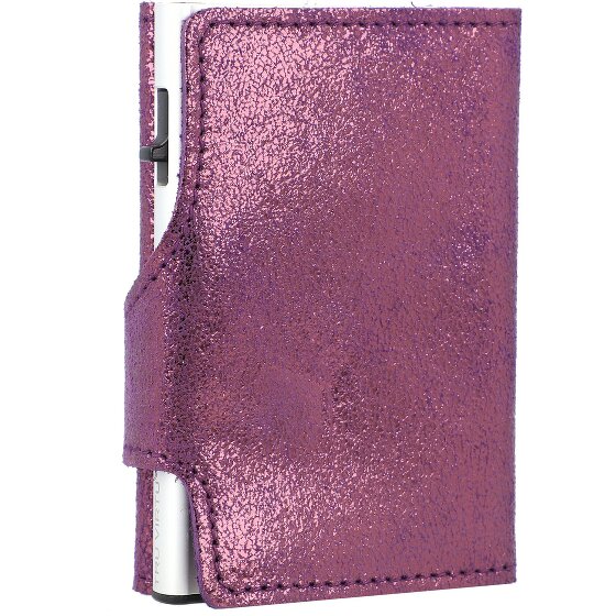 Tru Virtu Click & Slide Porte-cartes de crédit RFID en cuir 6,5 cm