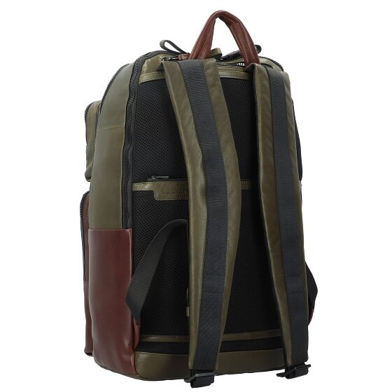 Piquadro Harper sac à dos en cuir 48 cm compartiment pour ordinateur portable