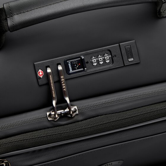 Delsey Paris Turenne Soft 4 roulettes Trolley de cabine 55 cm avec soufflet d'extension