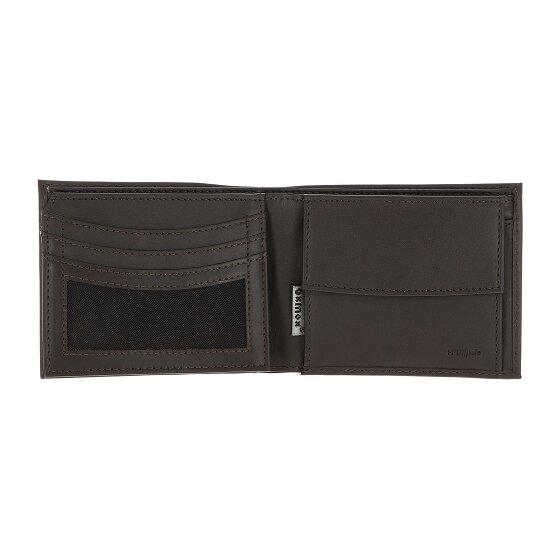 oxmox Leather Porte-monnaie Protection RFID Cuir véritable 10 cm
