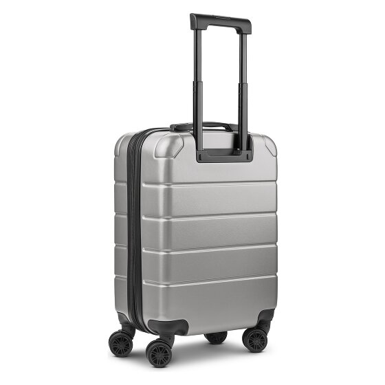Police Dublin 4 roues Valise cabine S 54 cm Compartiment ordinateur avec soufflet d'extension