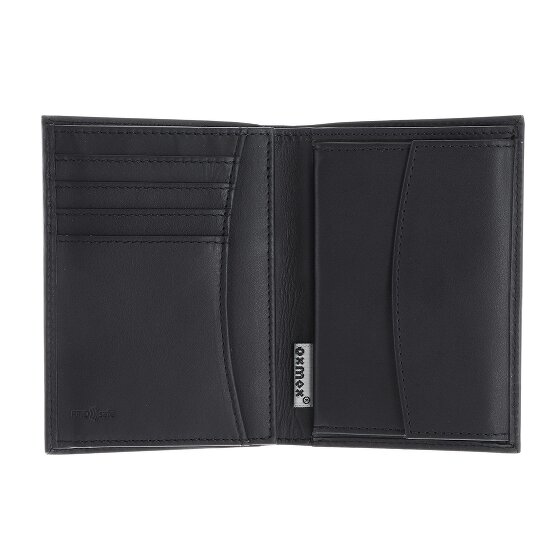 oxmox Leather Porte-monnaie Protection RFID Cuir véritable 13 cm