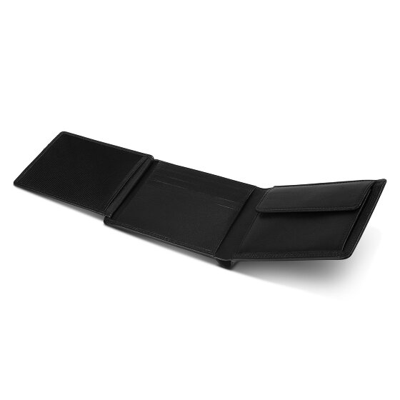 Redolz Leather Essentials QF Porte-monnaie RFID en cuir 12 cm dépliable