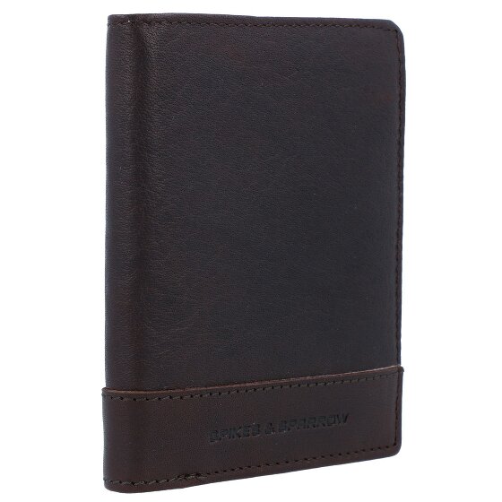 Spikes & Sparrow Porte-monnaie RFID en cuir 10 cm