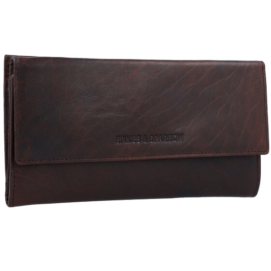 Spikes & Sparrow Porte-monnaie RFID en cuir 19 cm