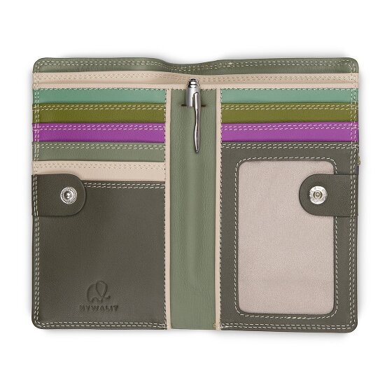 Mywalit Porte-monnaie Protection RFID Cuir véritable 8 cm