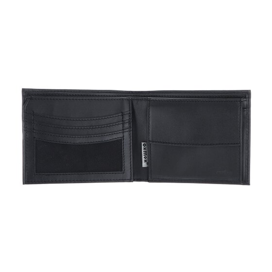 oxmox Leather Porte-monnaie Protection RFID Cuir véritable 12 cm