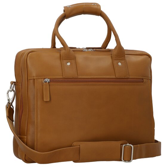 Dermata Porte-documents en cuir 39 cm Compartiment pour ordinateur portable