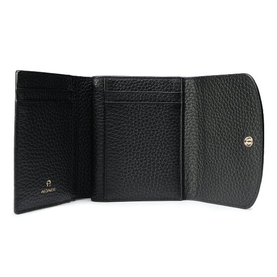 AIGNER Carre Soft Porte-monnaie Cuir véritable 11 cm