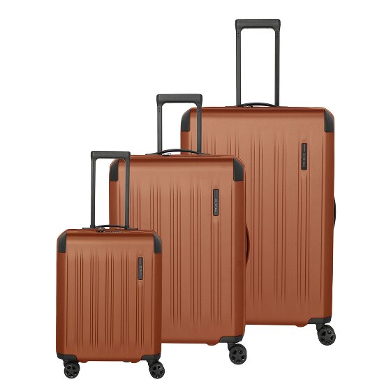 Travelite Dynamiic 4 roulettes Set de valises 3 pièces avec soufflet d'extension