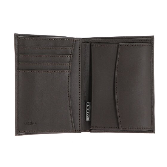 oxmox Leather Porte-monnaie Protection RFID Cuir véritable 10 cm