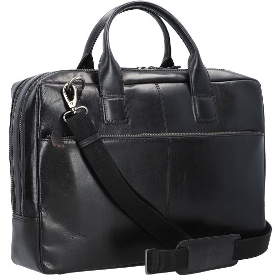 Plevier Rock Flint Porte-documents Protection RFID Cuir 41 cm Compartiment pour ordinateur portable