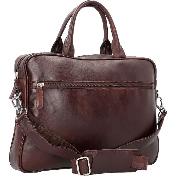 Dermata Porte-documents en cuir 39 cm Compartiment pour ordinateur portable