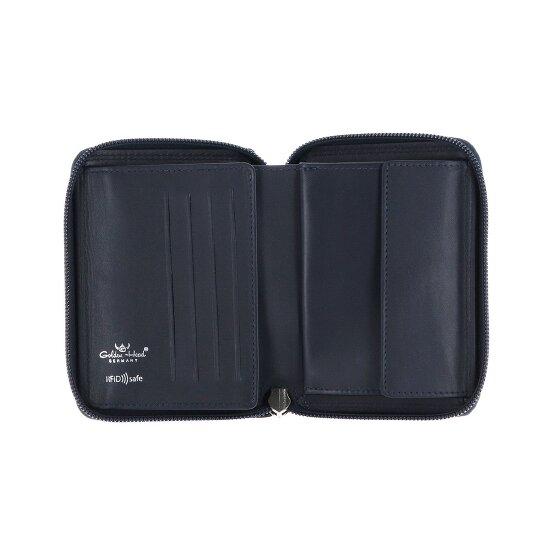 Golden Head Polo Porte-monnaie Protection RFID Cuir véritable 12.5 cm