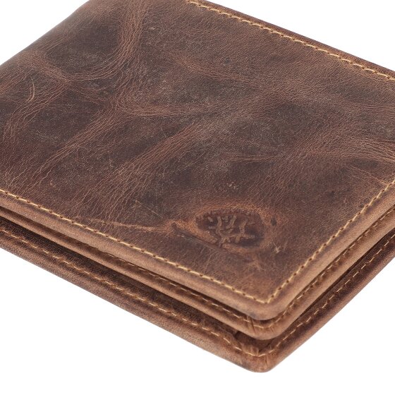 Greenburry Vintage Porte-monnaie Protection RFID Cuir véritable 12 cm