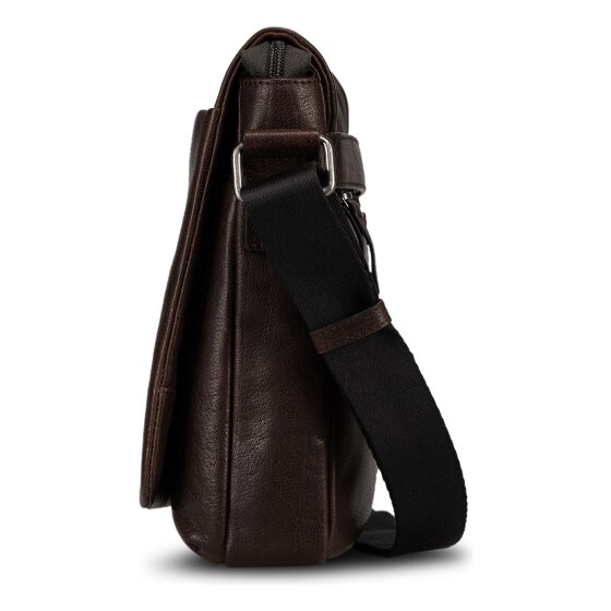 Jost Glasgow Sac à bandoulière S Protection RFID Cuir véritable 23 cm