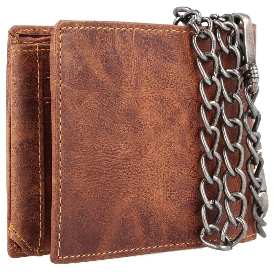 Greenburry Porte-monnaie Rebel Rider Biker en cuir 13 cm