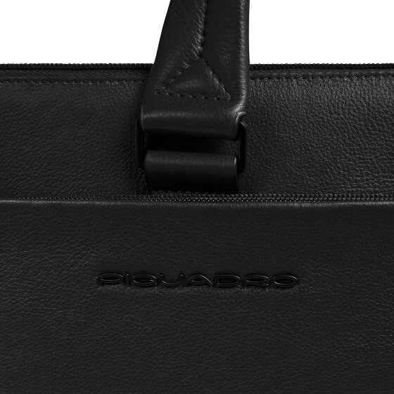 Piquadro Russel Attaché-case Protection RFID Cuir véritable 42 cm Compartiment ordinateur