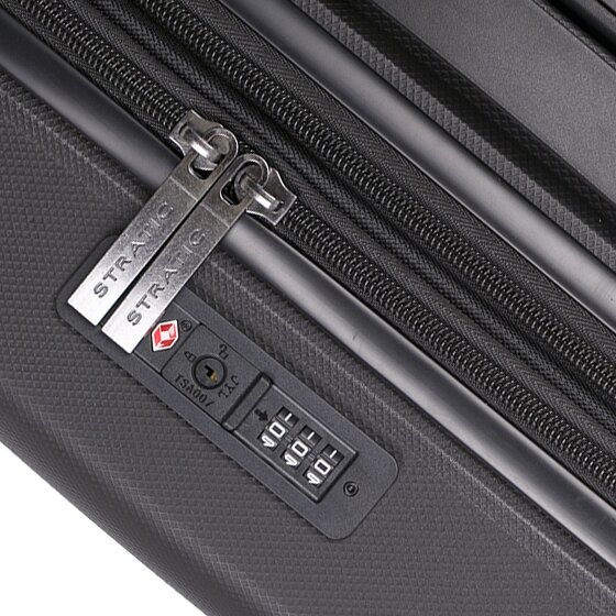 Stratic Bright+ 4 roulettes Trolley de cabine S 55 cm avec soufflet d'extension