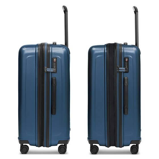 Redolz Essentials 14 4 roulettes Set de valises 3 pièces avec soufflet d'extension