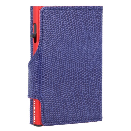 Tru Virtu Click & Slide Porte-cartes de crédit RFID en cuir 6,5 cm