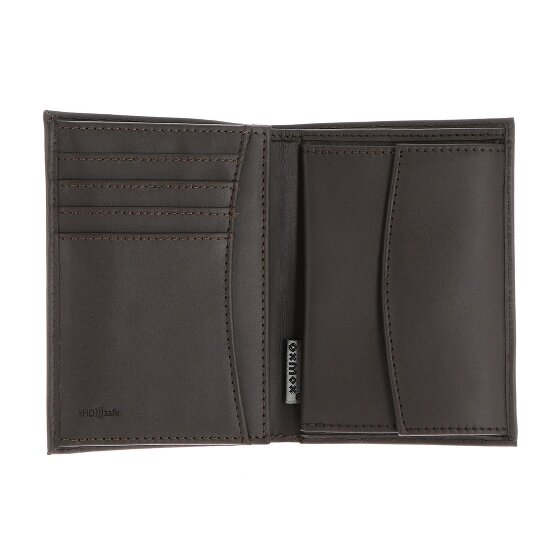 oxmox Leather Porte-monnaie Protection RFID Cuir véritable 10 cm