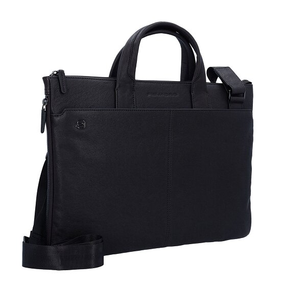 Piquadro Black Square Porte-documents en cuir 42 cm Compartiment pour ordinateur portable
