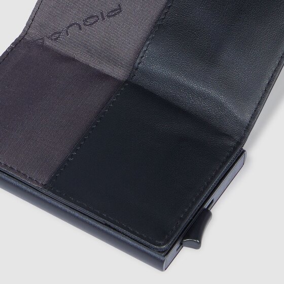 Piquadro PQ-Earth Étui pour cartes de crédit Protection RFID Cuir véritable 6.5 cm