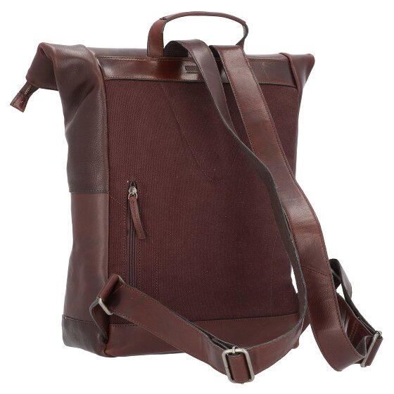 Leonhard Heyden Roma Sac à dos professionnel Cuir 40 cm Compartiment pour ordinateur portable