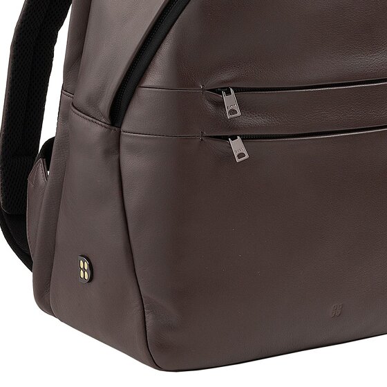 DuDu New York Daypack Cuir véritable 41 cm Compartiment ordinateur