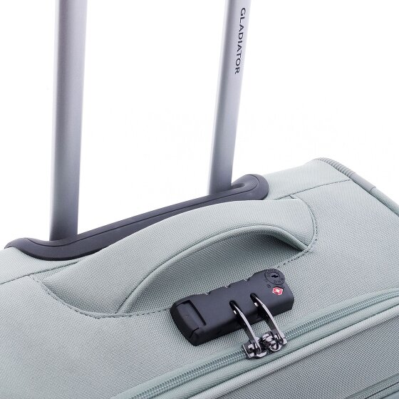 Gladiator 3700 4 roulettes Trolley de cabine 55 cm avec soufflet d'extension