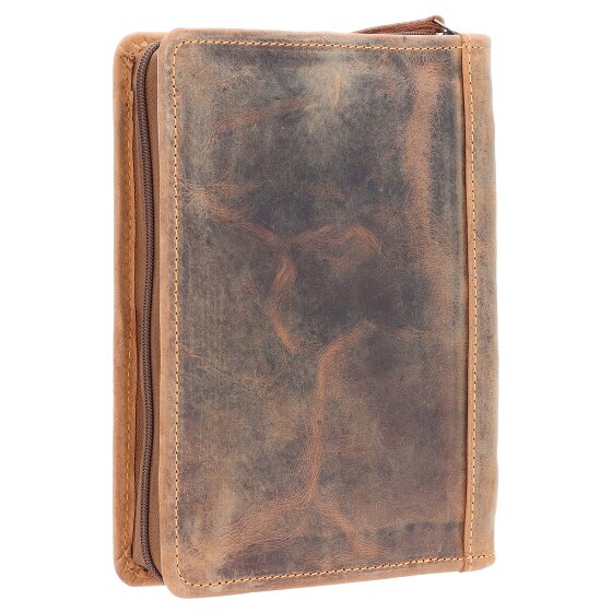 Greenburry Porte-bloc vintage en cuir 24 cm