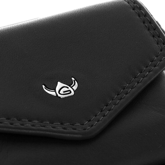 Golden Head Polo Porte-monnaie Protection RFID Cuir véritable 10 cm