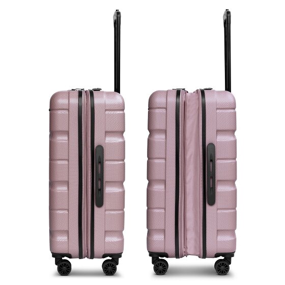 Franky Munich 4.0 Set de valises à 4 roulettes 3 pièces avec soufflet extensible