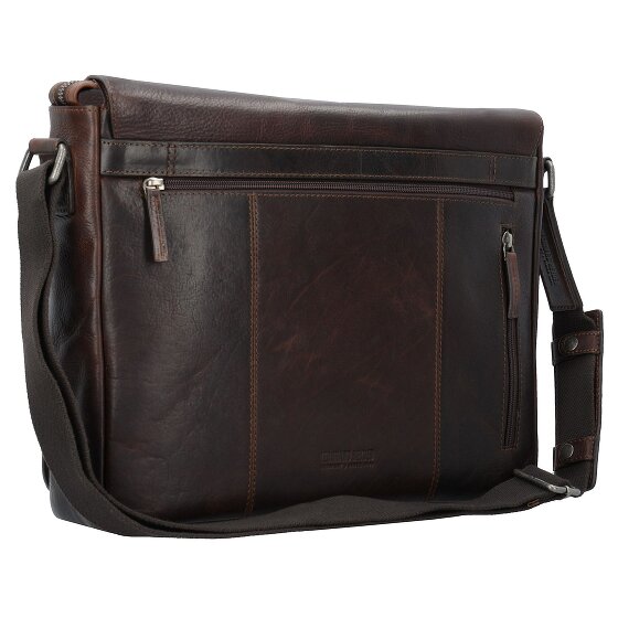 Leonhard Heyden Roma Messenger en cuir 38 cm compartiment pour ordinateur portable