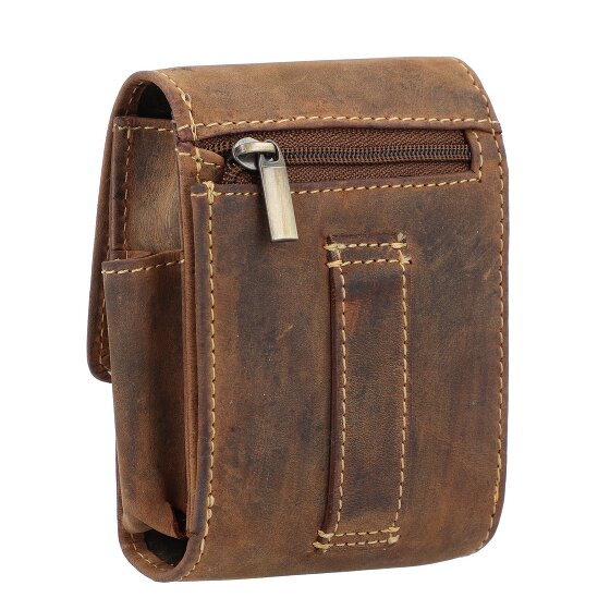 Greenburry Etui à cigarettes vintage en cuir 7,5 cm