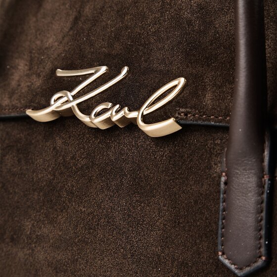 Karl Lagerfeld Signature Sac à bandoulière Cuir véritable 34 cm