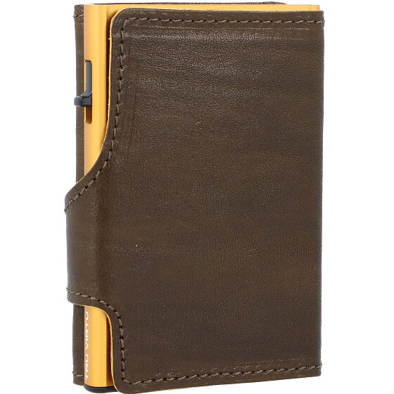 Tru Virtu Click & Slide Porte-cartes de crédit RFID en cuir 6,5 cm