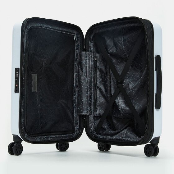 Mandarina Duck Tank Case 4 roulettes Trolley de cabine S 55 cm avec soufflet d'extension