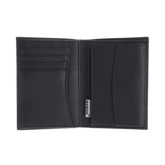 oxmox Leather Porte-monnaie Protection RFID Cuir véritable 13 cm