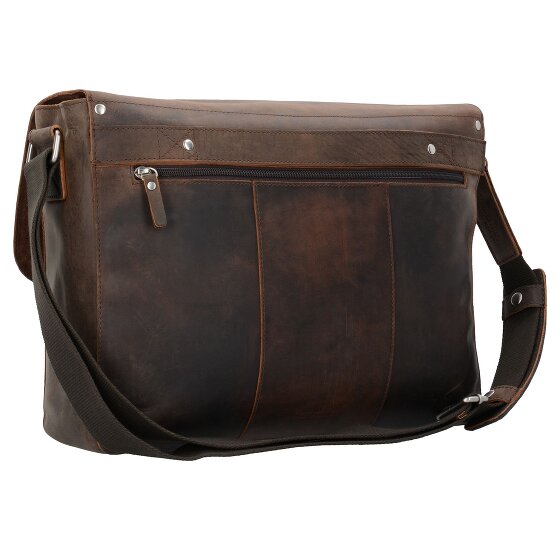 Leonhard Heyden Salisbury Messenger en cuir, 40 cm, compartiment pour ordinateur portable