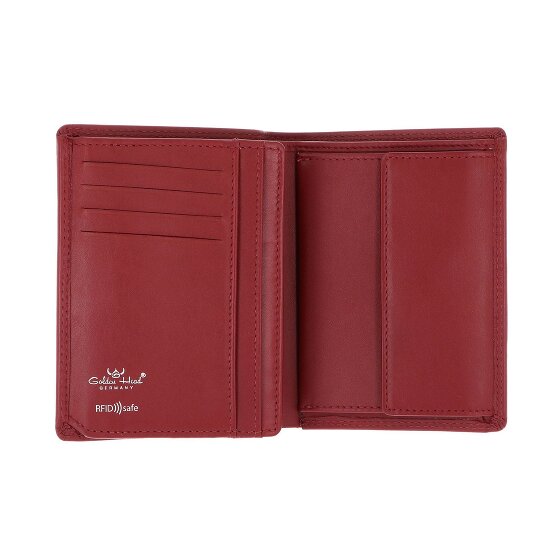 Golden Head Polo Porte-monnaie Protection RFID Cuir véritable 9 cm